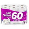 Papel Higiênico Folha Simples Perf.Mili Lv12pg11 60m