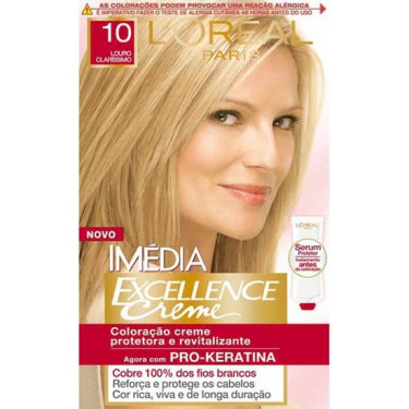 Tintura Imedia Louro 10 Claríssimo