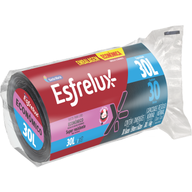 Saco Para Lixo Esfrelux Rolo 30L Econômico