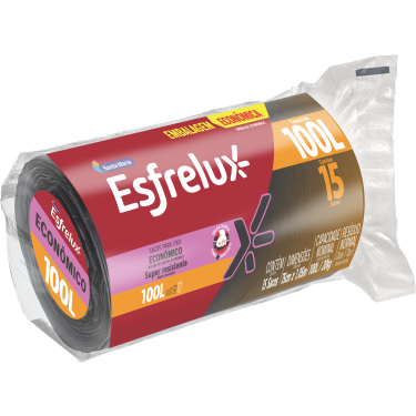Saco Para Lixo Esfrelux 100L Econômico