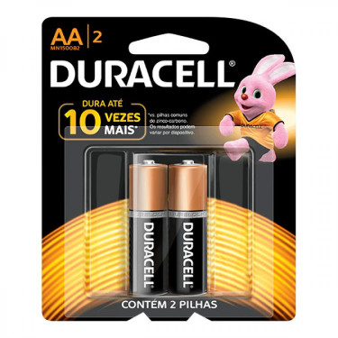 Pilha Aa2 Mn1500b2 Peq.Duracell 2un