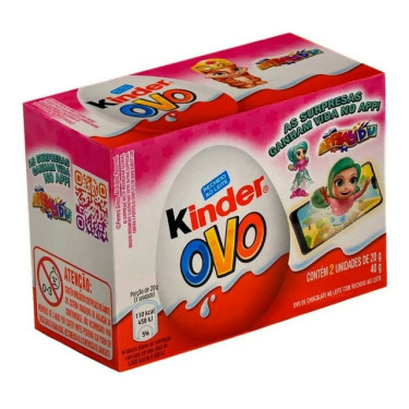 Chocolate Kinder Ovo 2x20G Rosa