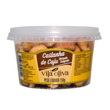 Castanha Caju Torrada Salgada Vila Oliva 150g