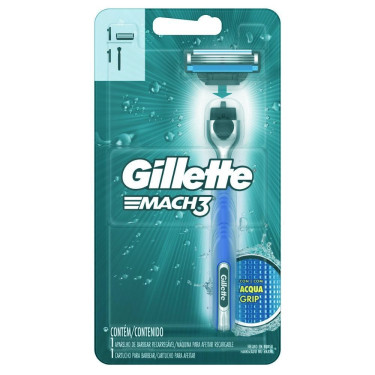 Aparelho Barba Gillette Mac 3 aquagrip Regular