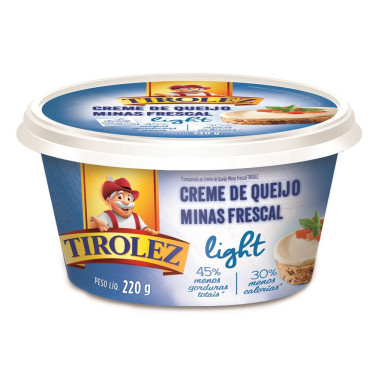 Creme Tirolez 200g Minas Frescal Light
