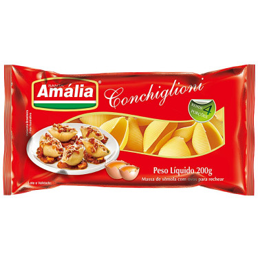 Macarrão Santa Amália 500G Com Ovos 200g Conchiglioni