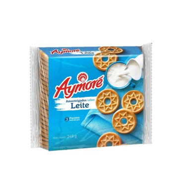 Biscoito Aymore Amanteigado 248g Leite