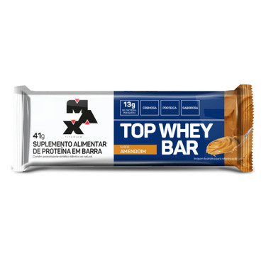 Top Whey Bar Amendoim Max Titanium 41g