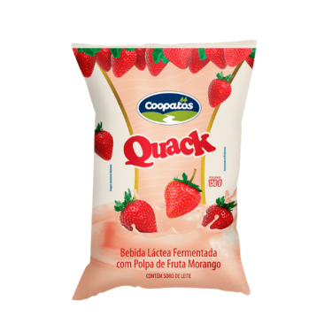 Bebida Lactea Quack Morango Coopatos 150g