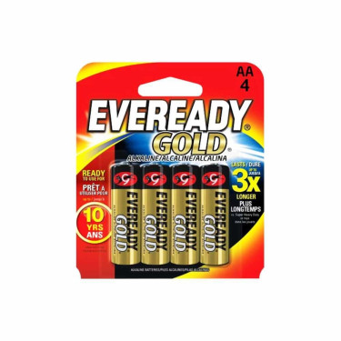 Pilha Gold Aa Alc.Peq.Eveready 4un
