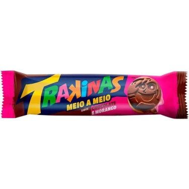 Biscoito Trakinas 126g Chocolate Morango