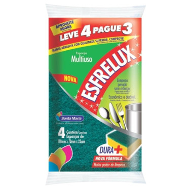 Esponja Esfrelux Santa Maria Lv4 Pg3 Unid