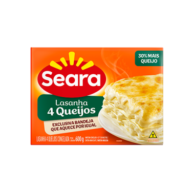 Macarrão Lasanha Seara 600g 4 Queijos