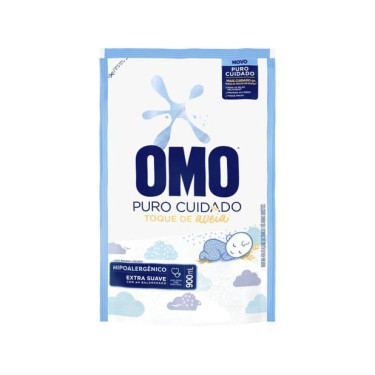 Sabão Omo Liquido Refil 900ML Puro Cuidado