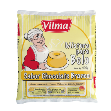 Mistura Bolo Vilma 400G Chocolate Branco