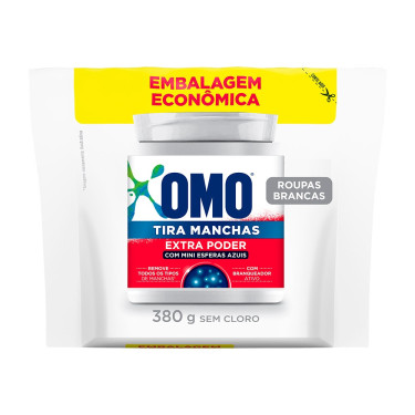 Tira Manchas Roupas Brancas Refil Omo 380g