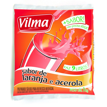 Refresco Laranja Acerola Vilma 1kg