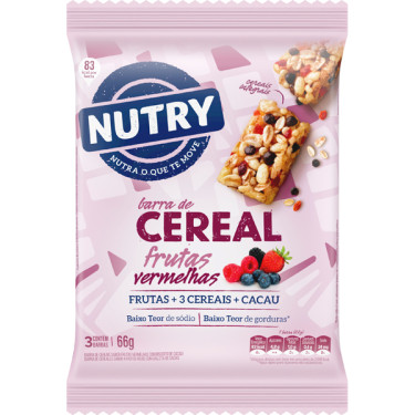 Cereal Nutry Cookies Frutas Vermelhas 66g
