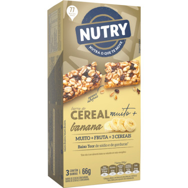 Barra Cereal Nutry 66G Banana