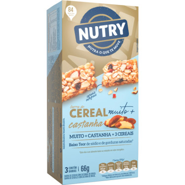 Barra Cereal 66G Castanha Para
