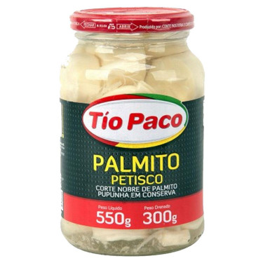 Palmito Pupunha Petisco Tio Paco 300G