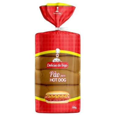 Pão Delicias Do Trigo 500G Hot Dog