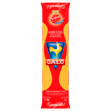 Macarrão Sêmola Galo 500g Espaguete