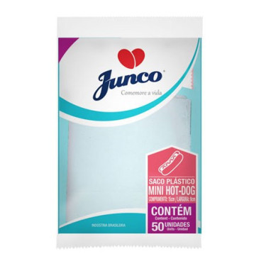 Saco Plastico Para Hot Dog Mini Junco 50UN