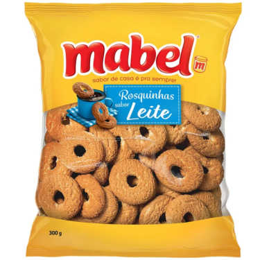 Biscoito Rosquinha Leite Mabel 300g