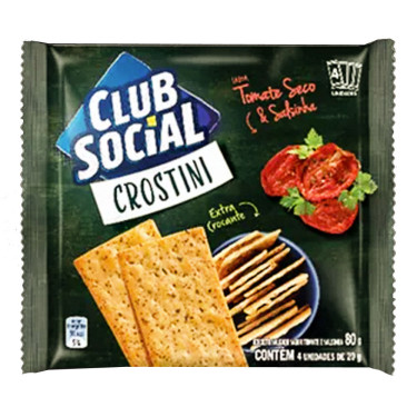 Biscoito club Social 80g Crostini Tomate e Salsa 