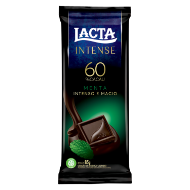 Chocolate Lacta Intense 60% Cacau Menta