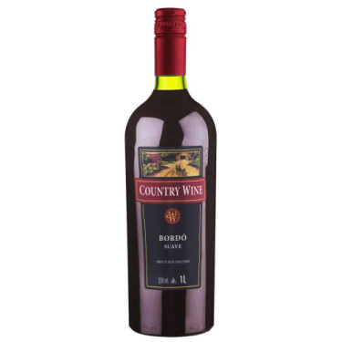 Vinho Country Wine Bordo Suave 1L