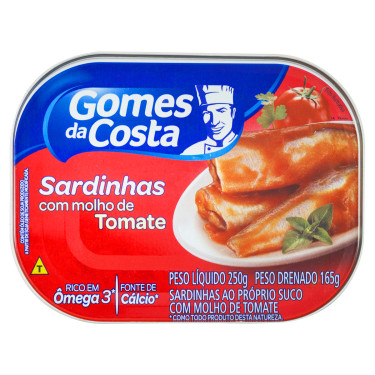 Sardinha Gomes Costa 165g Molho