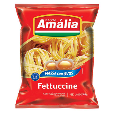 Macarrão Santa Amália 500g com Ovos Fettuccine