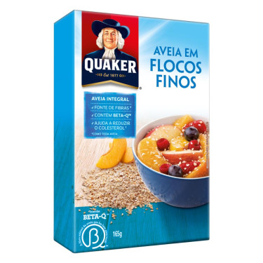 Aveia Quaker 165g Flocos Finos