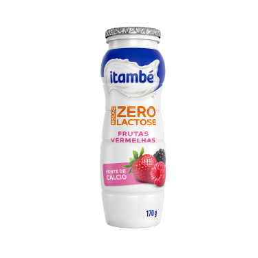 Iogurte Itambé Zero Lactose 170g Frutas Vermelhas
