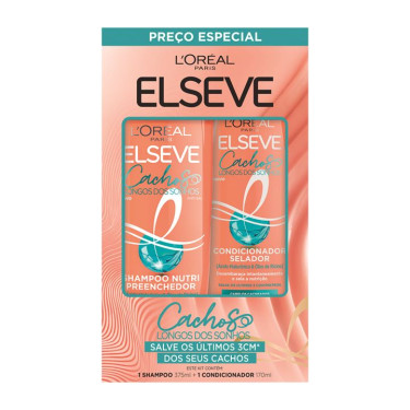 Kit Shampoo 375ml+condicionador 170ml Cachos Longo dos Sonhos