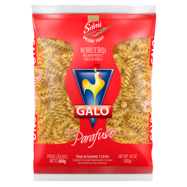 Macarrão Sêmola Galo 500g Parafuso