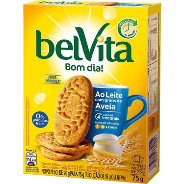 Biscoito Belvita 75g Leite