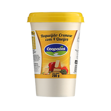 Requeijão Coopatos 200G Cremoso 4 Queijos
