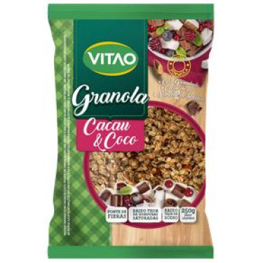 Granola Cacau Coco Vitao 250g Tradicional