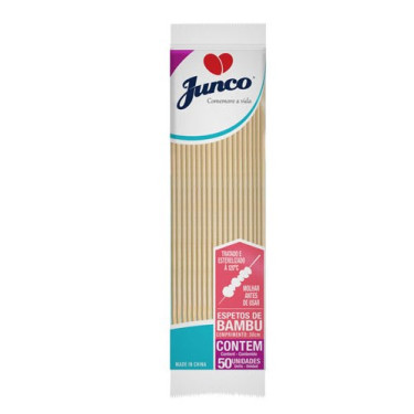 Espeto Bambu Churrasco Junco 30Cm 50und