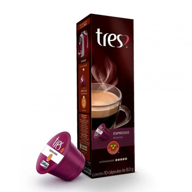 Capsula Cafe 3 Corações 10x8G Expresso Atento