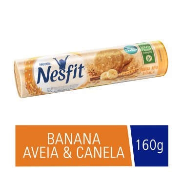 Biscoito Nesfit Nestle 160g Banana Aveia e Canela