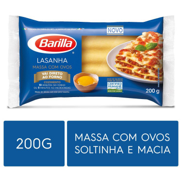 Macarrão Lasanha Barilla Ovos 200g