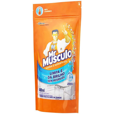 Limpador Vidros Mr.Musculo 400ML Refil