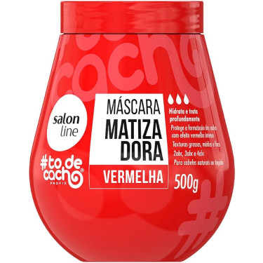 Mascara Capilar Salon Line 500g Matizadora Vermelha