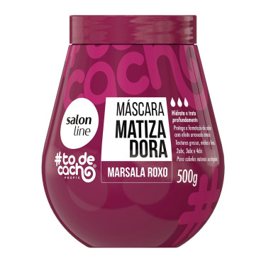 Mascara Capilar Salon Line 500g Matizadora Marsala Roxo