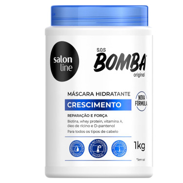 Mascara Capilar Salon Line Bomba Crescimento 1kg