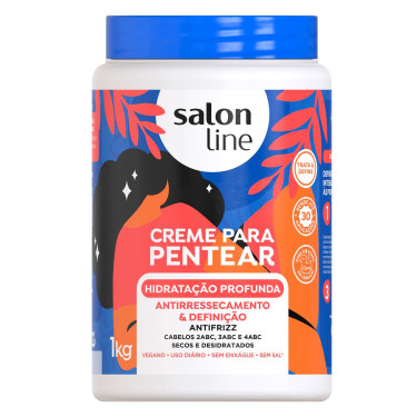 Creme Para Pentear Salon Line Cachos Hidratacao Profunda 1kg